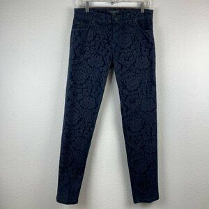Sanctuary Denim Jeans Women's Size 28 Low Rise Skinny Leg Stretch Damask Blue
